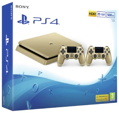 PS4 Slim console 500GB Gold